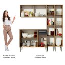 Ver imagem 6 de Armário de Cozinha Completa 169cm Rustic/Preto Emilly Fly Madesa 05