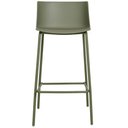 Ver imagem 4 de Kit 4 Banquetas Ipanema Alta Fratini 96 cm (altura) em Polipropileno Base em Aço Verde Aloe