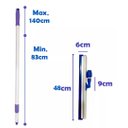 Ver imagem 2 de Rodo Twister 48cm Articulado Cabo Extensível 1,40m Bralimpia