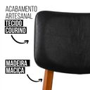 Ver imagem 2 de Cadeira Manuela - Mel com Courino Preto