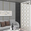 Ver imagem 1 de Painel Vazado Divisória Mdf Cairo Branco - 1,80x2,20m