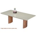 Ver imagem 1 de Mesa Jantar Disi Corda Acetinado com Nogueira 220cm - 49797