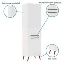 Ver imagem 3 de Paneleiro Duplo 2 Portas Favorita Branco Lacca