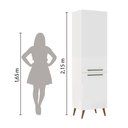 Ver imagem 4 de Paneleiro Duplo 2 Portas Favorita Branco Lacca