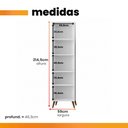 Ver imagem 3 de Paneleiro Duplo 2 Portas Favorita Branco Lacca