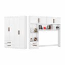 Ver imagem 2 de Guarda-roupa Casal Modulado 4 Portas Hercules 4 Portas 4 Gavetas Carioca Moveis