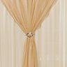 Cortina para Varão Simples Tecido Voil com Microfibra 4 Metros Lucia - Avelã - 3