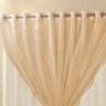 Cortina para Varão Simples Tecido Voil com Microfibra 4 Metros Lucia - Avelã - 2