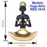Decoração Yoga Africana Meditação em Resina Meditando Posição a Enfeite Rezando - 4