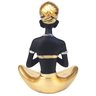 Decoração Yoga Africana Meditação em Resina Meditando Posição a Enfeite Rezando - 6