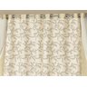 Cortina para Varão Simples Tafetá e Voal 3 Metros Savana - Marfim - 3