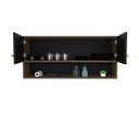 Ver imagem 5 de Armário Aéreo Cozinha Compacta 15mm Modulado - Nogal/preto