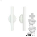 Ver imagem 4 de Kit 2 Arandela de Parede Slim Palito - Branco + Led Gu10