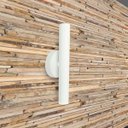 Ver imagem 3 de Kit 2 Arandela de Parede Slim Palito - Branco + Led Gu10
