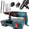 Martelete Rotativo Rompedor Demolidor 1200w Maleta e Brocas Ponteira Talhadeira Furadeira - 9