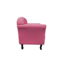 Ver mais imagens de Kit Namoradeira + 2 Poltronas Decorativa Dália Veludo Rosa