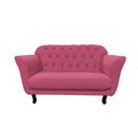 Ver imagem 4 de Kit Namoradeira + 2 Poltronas Decorativa Dália Veludo Rosa