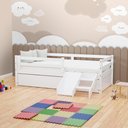 Ver imagem 2 de Bicama Infantil Slim e Mini Escada/escorregador Branco Housin