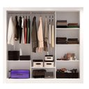 Ver imagem 5 de Guarda Roupa Casal Grande 3 Portas com Espelho Branco Glass
