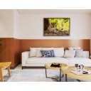 Ver imagem 2 de Painel Ripado Modular 10mx10cm (1m²) Bronze Autocolante Linha Urban meu rodapé