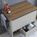 Ver imagem 5 de Gabinete para Banheiro 01 Porta 01 Gaveta 60cm Mel Arenas Proddy