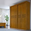 Ver imagem 1 de Guarda Roupa Solteiro 3 Portas 3 Gavetas - Palma - Bettio Móveis