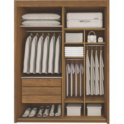 Guarda Roupa Solteiro 3 Portas 3 Gavetas - Palma - Bettio Móveis - 2