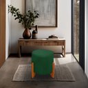 Ver imagem 1 de Banqueta Puff Thor Luxo Madeira Maciça:verde