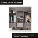 Ver mais imagens de Guarda Roupa Casal 6 Portas 2 Gavetas Lyon Yescasa Branco/Neve