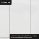 Ver imagem 6 de Guarda Roupa Casal 6 Portas 2 Gavetas Lyon Yescasa Branco/Neve