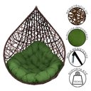 Ver imagem 5 de Cadeira Balanço Ninho Suspenso Gota Tramado C- Almofada Impermeável Acesse Móveis Tabaco-verde