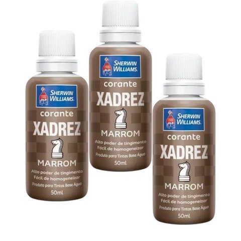 3 Corante Líquido Xadrez Marrom
