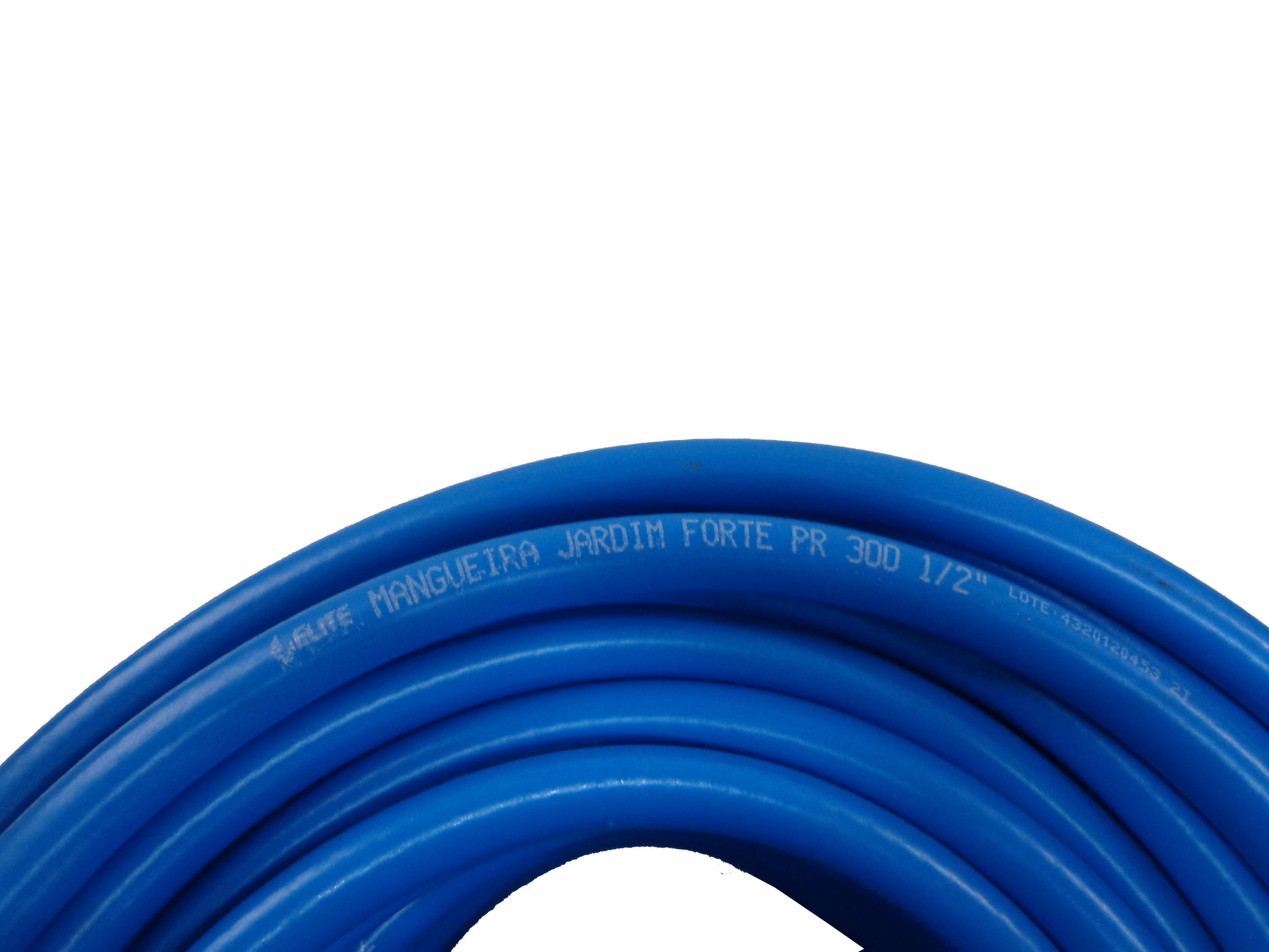 Mangueira Emborrachada Jardim Super Forte Azul 1/2 - 40m - 4