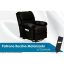 Ver imagem 2 de Poltrona Reclinável Motorizada P/ Sala Detroit Golden Zero Wall C/ Lift Courano Marrom - Probel