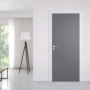 Adesivo de Porta Cinza Escuro - M 80x210 cm