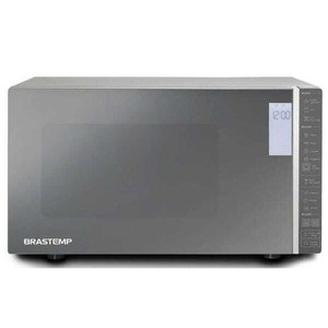 Micro-ondas Brastemp 32L Cor Inox Espelhado com Grill e Painel Integrado - Bmg45Ar