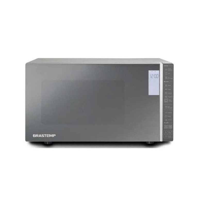 Micro-ondas Brastemp 32L Cor Inox Espelhado com Grill e Painel Integrado - Bmg45Ar