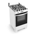 Ver imagem 1 de Fogão Brastemp 4 Bocas Branco com Timer Digital - Bfo4Tab