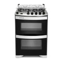 Ver imagem 1 de Fogão Brastemp 4 Bocas Duplo Forno Branco com Botões Removíveis - Bfd4nab