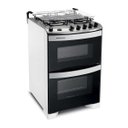 Ver imagem 2 de Fogão Brastemp 4 Bocas Duplo Forno Branco com Botões Removíveis - Bfd4Nab