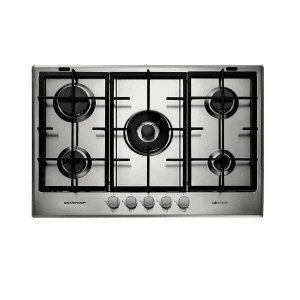 Cooktop 5 Bocas Brastemp Gourmand Inox com Duplachama e Trempe com Ferro Fundido - Bdk75Dr