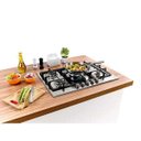 Ver imagem 4 de Cooktop 5 Bocas Brastemp Gourmand Inox com Duplachama e Trempe com Ferro Fundido - Bdk75Dr