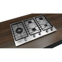 Ver imagem 4 de Cooktop 5 Bocas Brastemp Gourmand Inox com Duplachama e Trempe com Ferro Fundido - Bdk90Dr