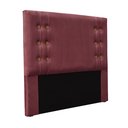 Ver imagem 1 de Cabeceira Decorativa Queen Size 1,60M Kors Veludo Vinho - Gran Belo