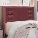 Ver imagem 5 de Cabeceira Decorativa Queen Size 1,60M Kors Veludo Vinho - Gran Belo