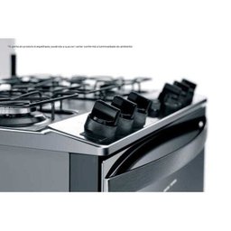 Fogão Brastemp 5 Bocas Duplo Forno Cor Inox com Botões Removíveis e Exclusivo Aro Protetor - Bfd5Ncr - 3