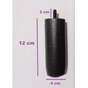 Ver imagem 2 de Kit 7 Pés 12cm C/ Feltro Tdc Preto Cama Box ou Baú Casal Mad