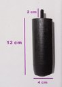 Ver imagem 2 de Kit 7 Pés 12cm C/ Feltro Tdc Preto Cama Box ou Baú Casal Mad