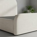 Ver imagem 2 de Cama Solteiro Cabeceira Estofada Estrutura MDF-MDP Linho Off White Jasper Móveis