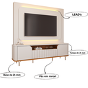 Ver imagem 4 de Estante Home para Tv 70 Polegadas 2 Portas 1 Gaveta Diamantina